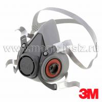 Полумаска 3M 6100 S-маленький размер Полумаска 3M 6000 (размеры 6100, 6200, 6300) (7000038221)