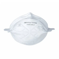 Полумаска фильтрующая 3M VFlex 9162V с клапаном выдоха, FFP2 (упаковка 15 штук), размер Стандарт
